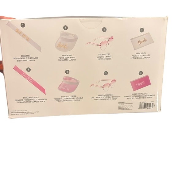 Bachelorette Party Kit with Pink and Gold Accessories - Picture 2 of 2